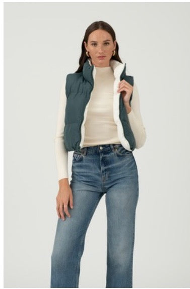 Green Puffer Vest