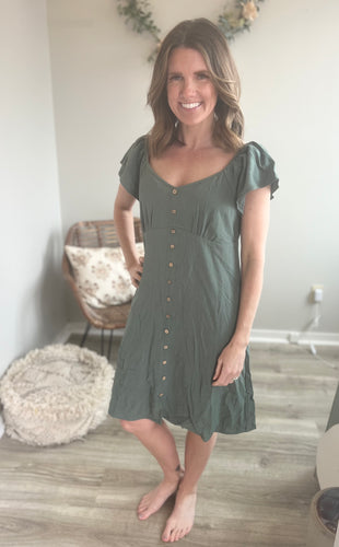 Sage green dress