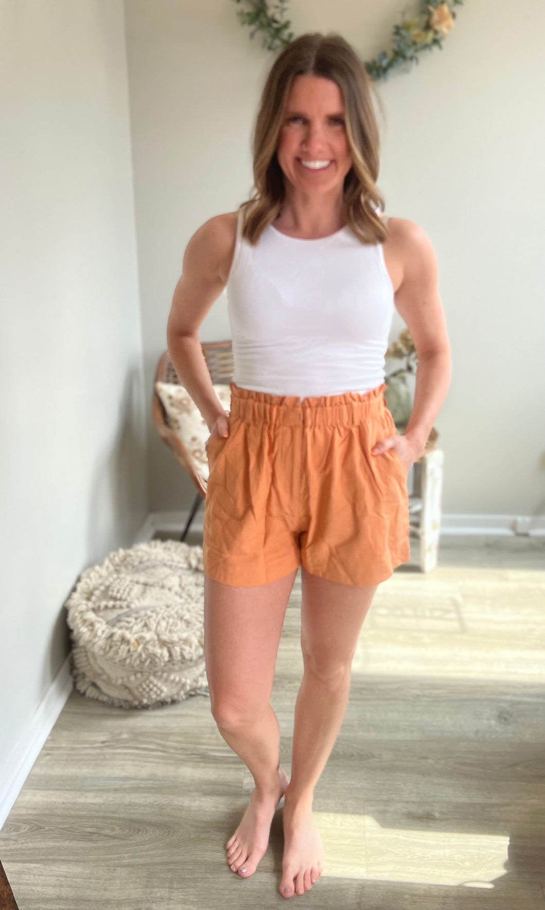 Orange shorts