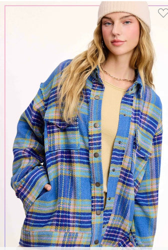 Blue Flannel Shacket