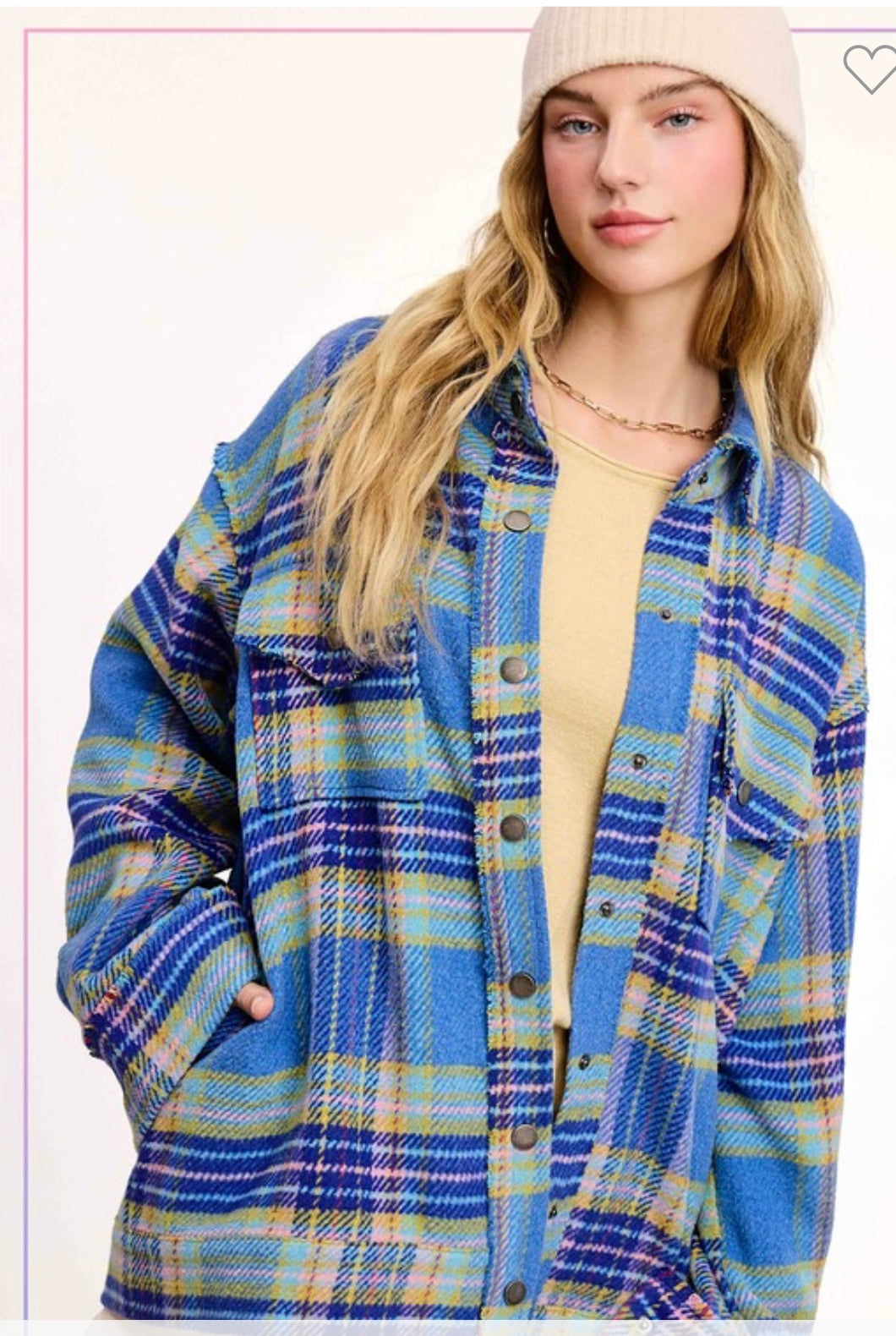 Blue Flannel Shacket