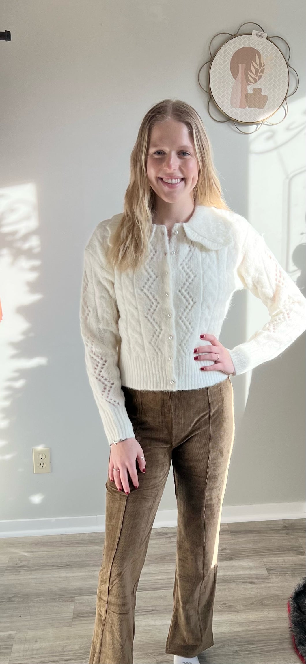 Ivory Collared Sweater