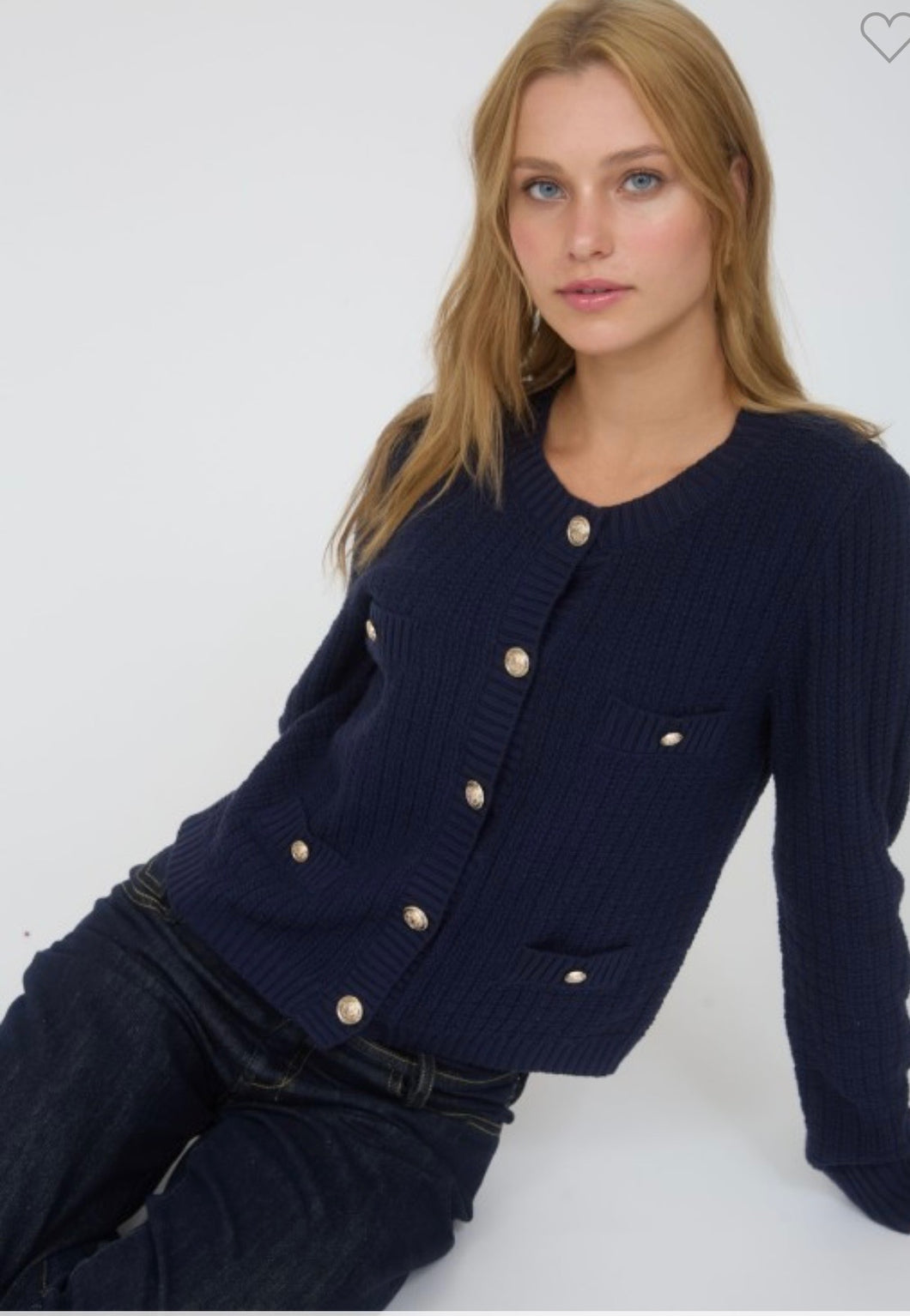 Navy Sweater Cardigan