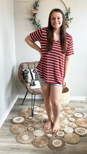 Plus size Striped T-shirt