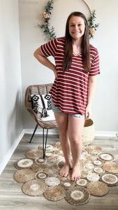 Plus size Striped T-shirt